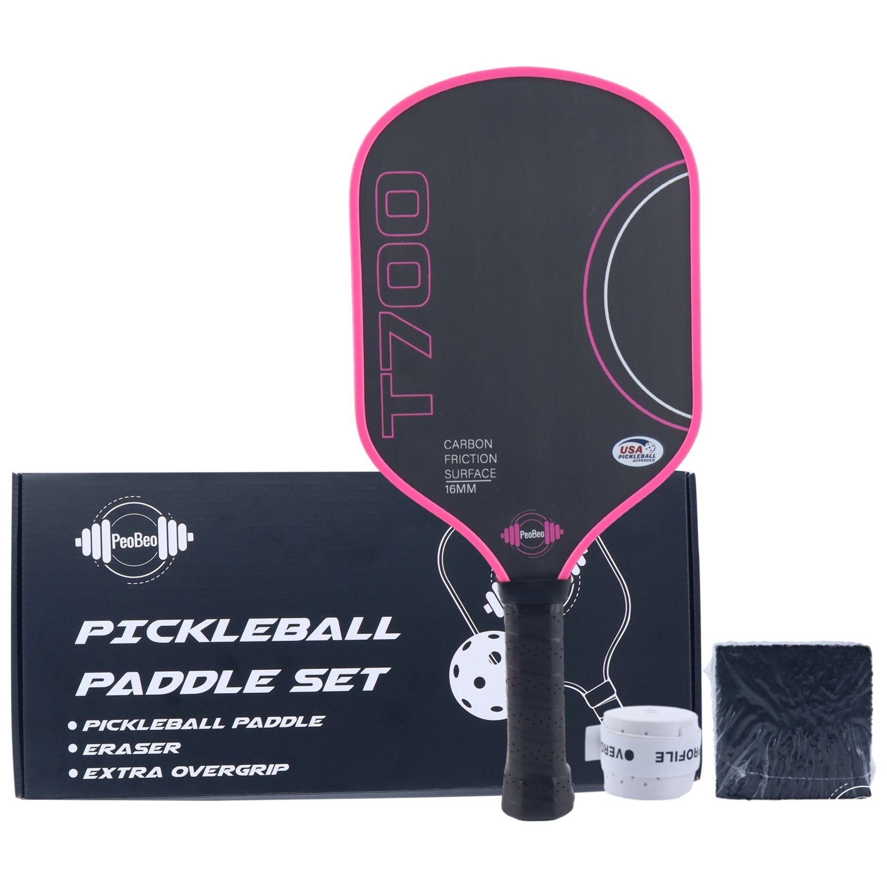 T700 Raw Carbon Fiber Pickleball Paddle – PeoBeo