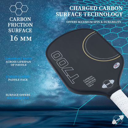 T700 Raw Carbon Fiber Pickleball Paddle