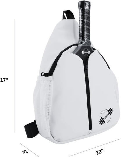 Designer PU Leather Pickleball Paddle Bag