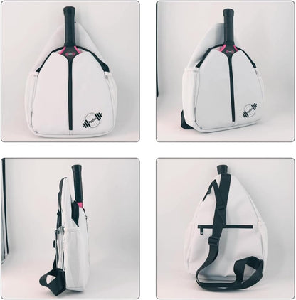 Designer PU Leather Pickleball Paddle Bag