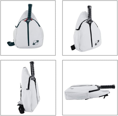 Designer PU Leather Pickleball Paddle Bag