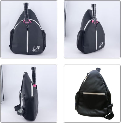 Designer PU Leather Pickleball Paddle Bag