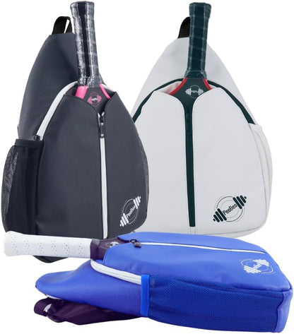 Designer PU Leather Pickleball Paddle Bag