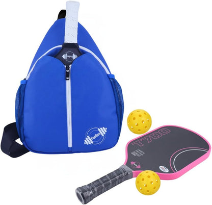 Designer PU Leather Pickleball Paddle Bag
