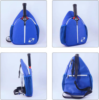 Designer PU Leather Pickleball Paddle Bag