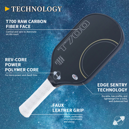 T700 Raw Carbon Fiber Pickleball Paddle