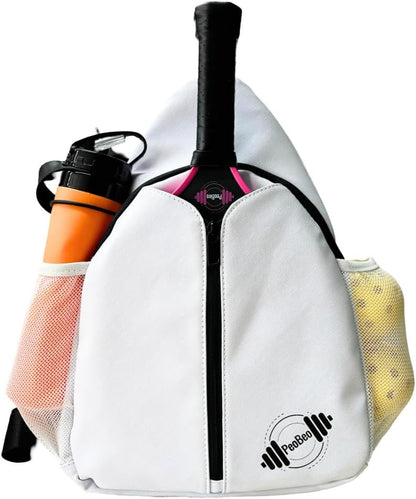 Designer PU Leather Pickleball Paddle Bag
